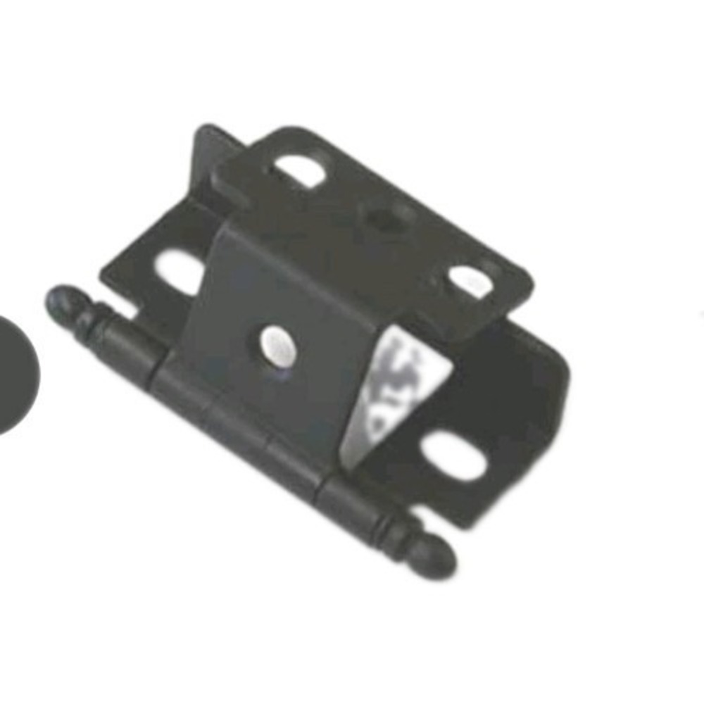 25pc Amerock 3/4" Full Wrap Matte Black Decorative Cabinet Hinge PK3175TB-FB